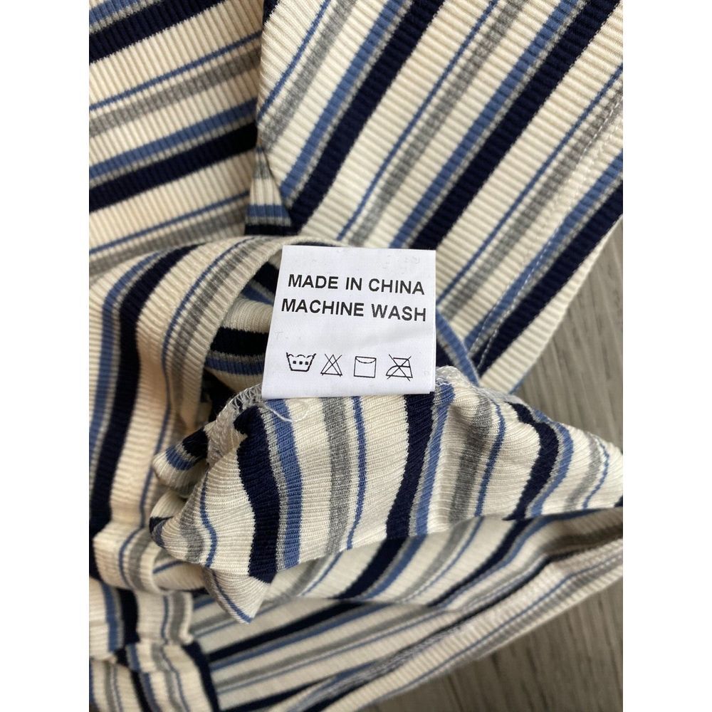 Olivaceous Striped Short Sleeve T-Shirt Juniors Size Small Tee Shirt 90s Y2K NEW - Picture 8 of 8